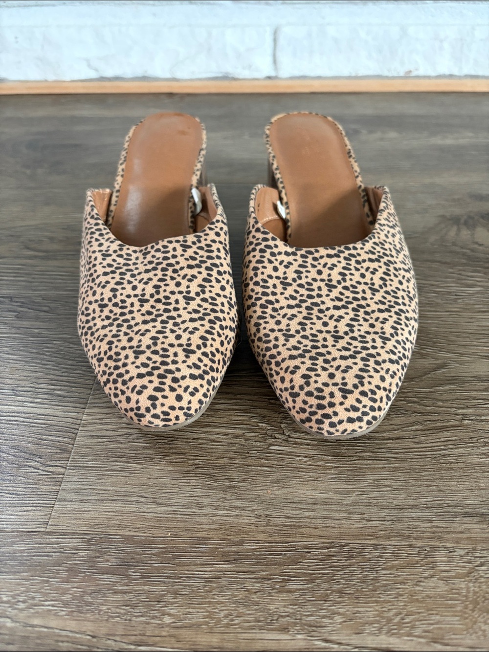 Report Leopard-Print Slip-On Mules - Tan and Black - Picture 7 of 7